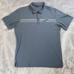 Travis Mathew Men's XL Embroidered "Cardinal CT Adel GA" Blue Golf polo shirt